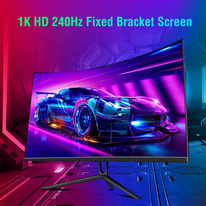 Anmite  27"FHD 240hz Curved Gaming Computer Monitor HDR USB-C  FHD [1920 x 1080] 240HZ PCHDMI Ultra-thinscreen Display