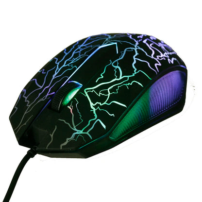 USB Wired Mouse Gaming Mouse 2400 DPI LED Backlit Professional Gamer Mice Ergonomic Computer Mouse for PC Laptop Macbook