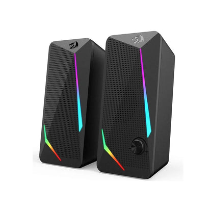 Redragon GS510 Waltz RGB Desktop Speakers, 2.0 Channel PC Computer Stereo Speaker with 4 Colorful LED Backlight Modes, Enhanced