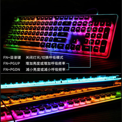 Silent Keyboard Mechanical Wired Gaming Colorful Backlit Mechanical Chocolate Keyboard Gamer Keyboard for Pc Laptop Accessories