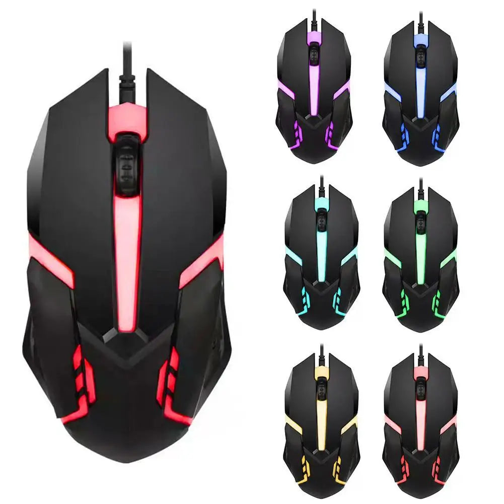 USB Wired Gaming Mouse 1000 DPI 3 Buttons Silent Mause Backlit Professional Gamer Mice Ergonomic Computer Mouse For PC Laptop